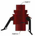 Connector-part-F-and-B male to male threaded coupler