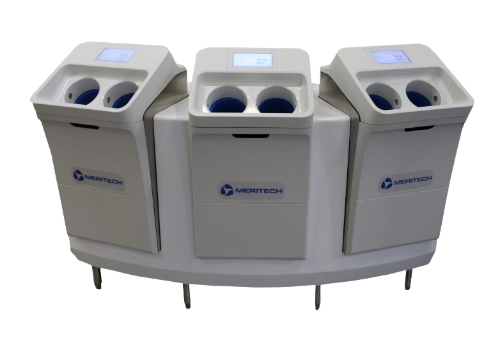 Système automatisé de lavage des mains avec trois stations