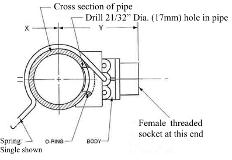 Unispray mark 2 nozzle holder